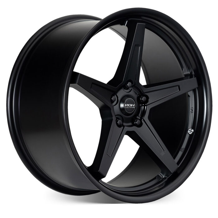 RF5 black flow forged rim on more angle