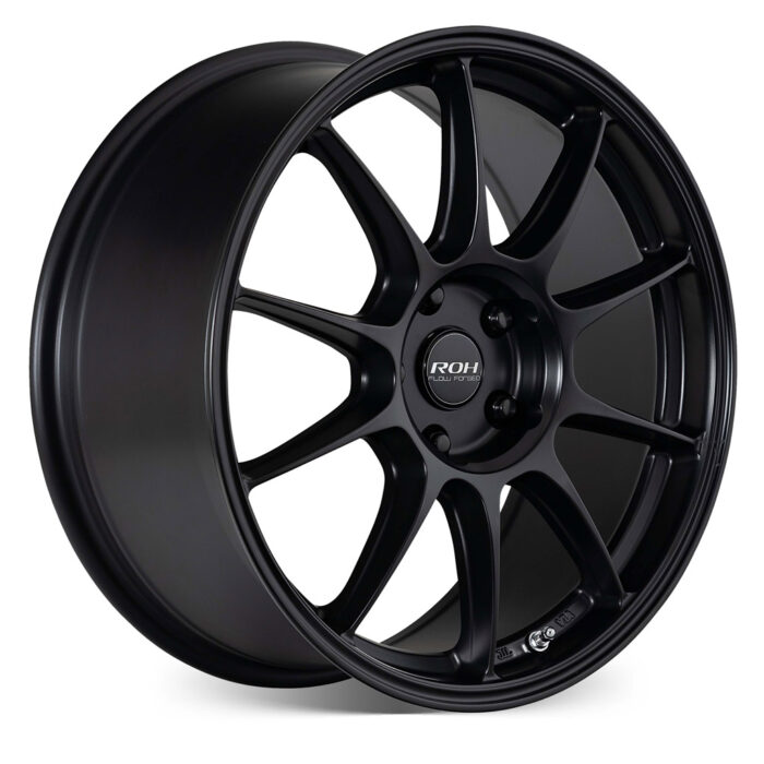 RF7 black flow forged wheel on more angle